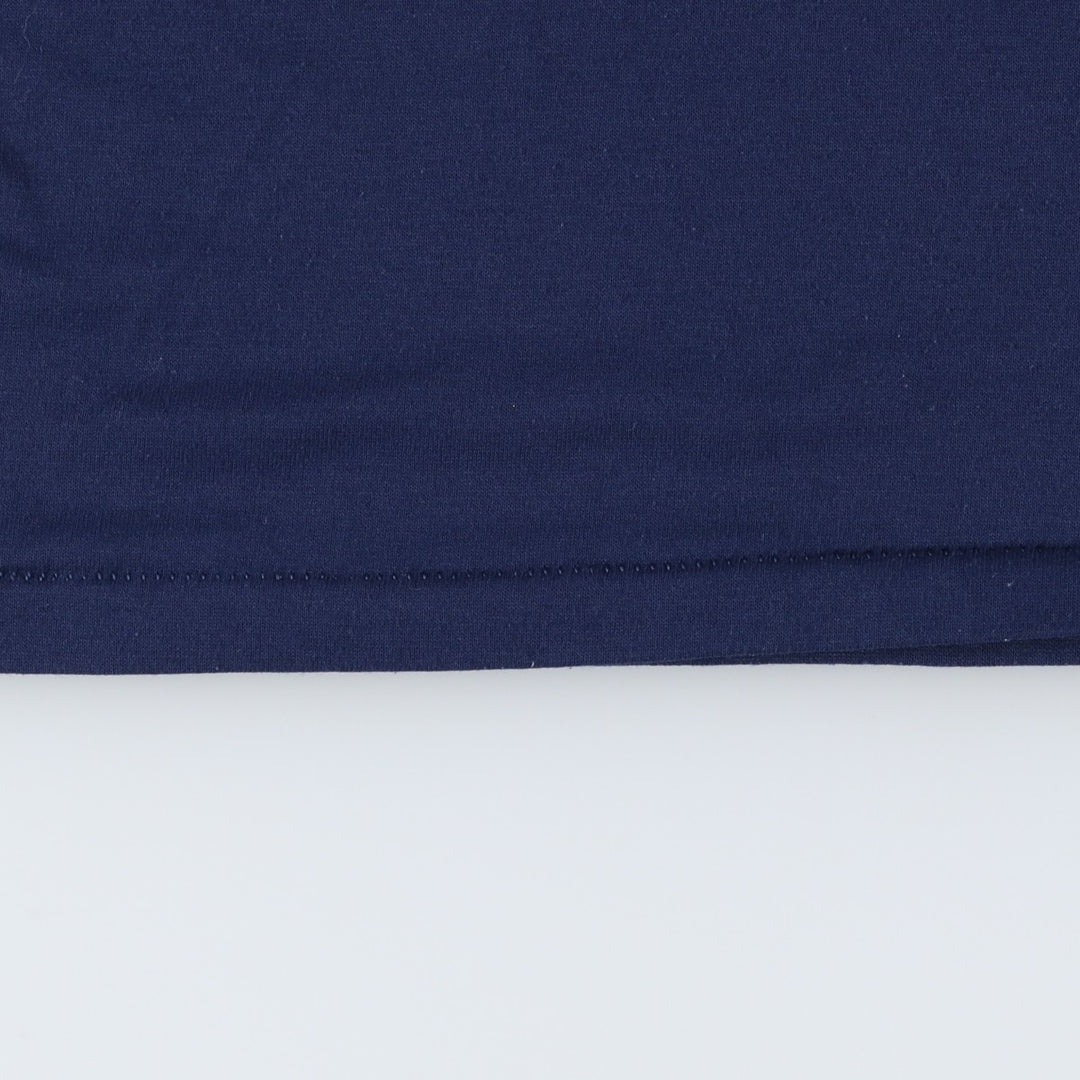 ~90'S BIKE Henley Neck T-Shirt, Made in USA, Men's Size L (Equivalent), Vintage unclear navy blue type Vintage Second Hand