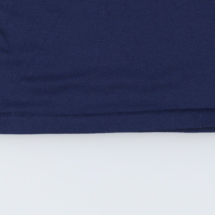 ~90'S BIKE Henley Neck T-Shirt, Made in USA, Men's Size L (Equivalent), Vintage unclear navy blue type Vintage Second Hand