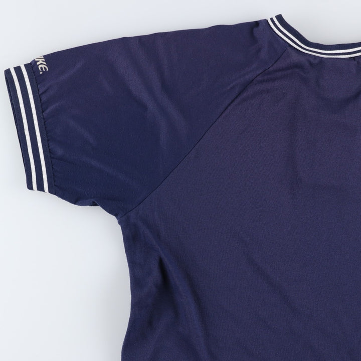 ~90'S BIKE Henley Neck T-Shirt, Made in USA, Men's Size L (Equivalent), Vintage unclear navy blue type Vintage Second Hand