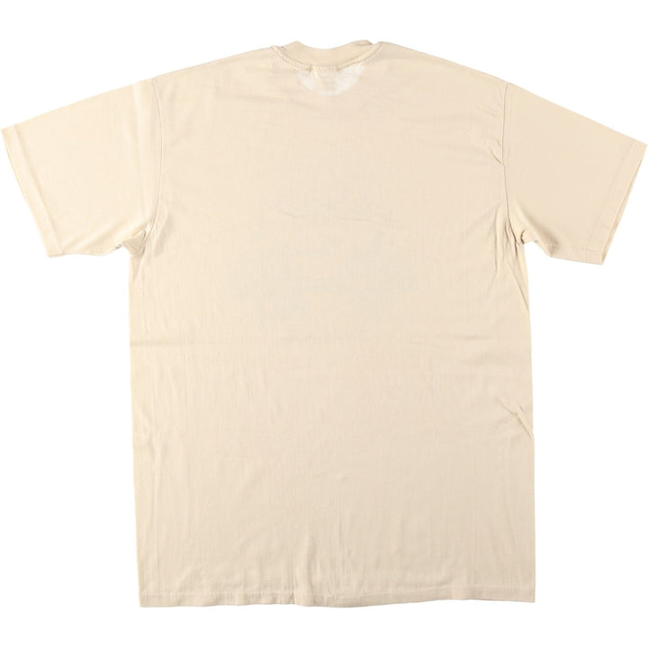 80s-90'S Stedman Print T-Shirt, Made in USA, Men's XL equivalent, Vintage polyester unbleached Vintage Second Hand