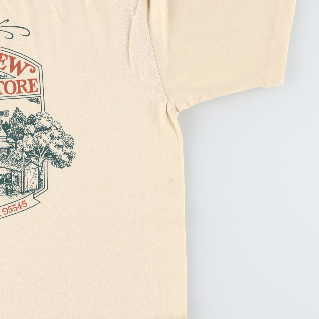 80s-90'S Stedman Print T-Shirt, Made in USA, Men's XL equivalent, Vintage polyester unbleached Vintage Second Hand