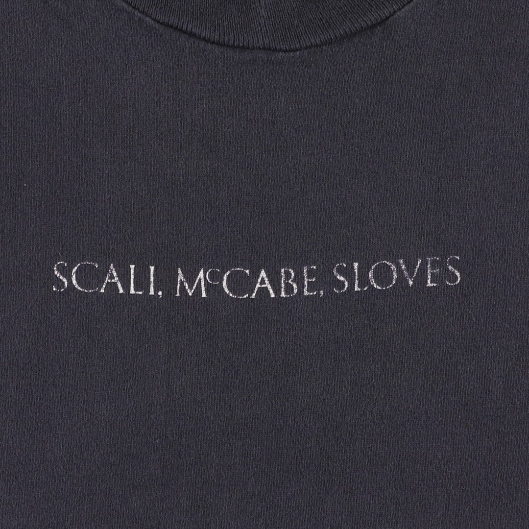 90'S Fruit of the Loom printed T-shirt, made in the USA, men's XL size, vintage cotton black type Vintage Second Hand