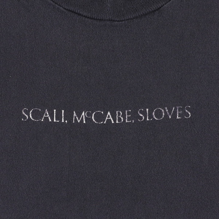 90'S Fruit of the Loom printed T-shirt, made in the USA, men's XL size, vintage cotton black type Vintage Second Hand