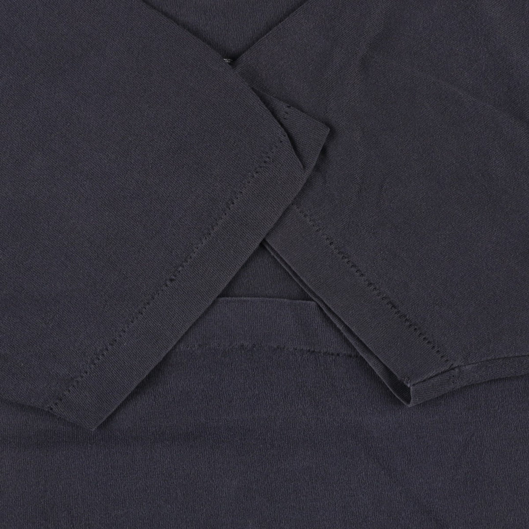 90'S Fruit of the Loom printed T-shirt, made in the USA, men's XL size, vintage cotton black type Vintage Second Hand