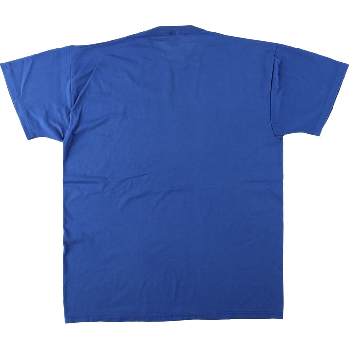 Russell Jesus Christ Print T-Shirt, Made in USA, Men's Size L cotton blue type Vintage Second Hand