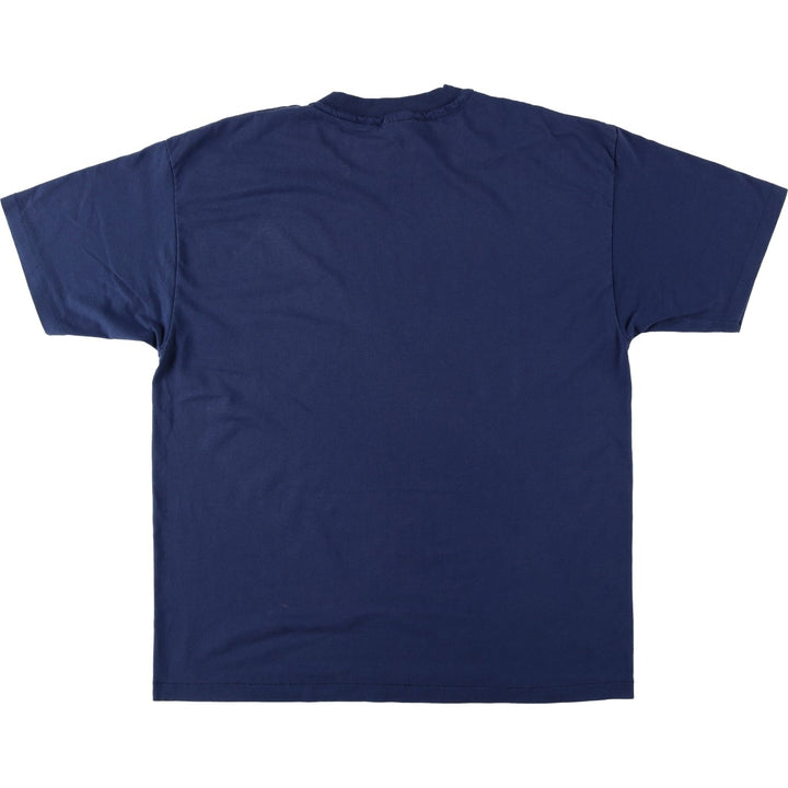 90'S Hanes ROCHESTER AIRPORT Print T-Shirt, Made in USA, Men's XL equivalent, Vintage cotton navy blue type Vintage Second Hand