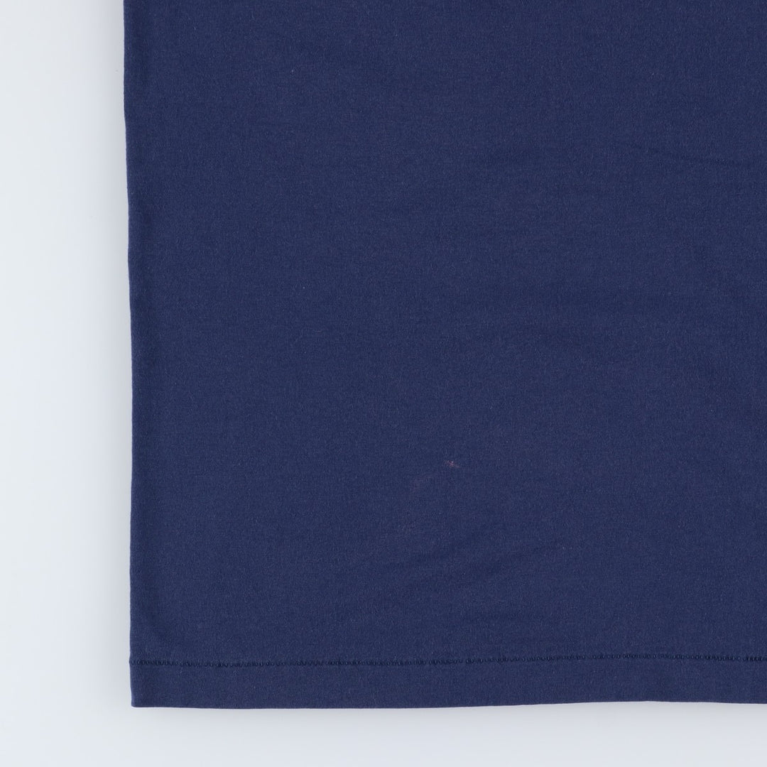 90'S Hanes ROCHESTER AIRPORT Print T-Shirt, Made in USA, Men's XL equivalent, Vintage cotton navy blue type Vintage Second Hand
