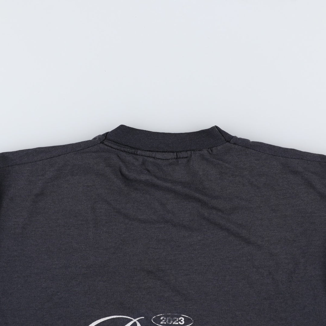 US Navy Eagle Pattern Military Print T-Shirt (Men's Size M) unclear black type Vintage Second Hand