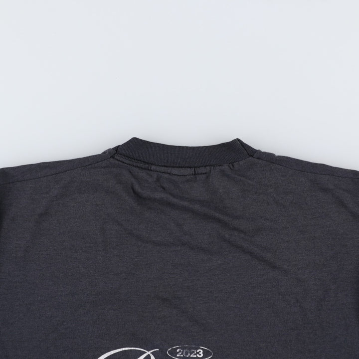 US Navy Eagle Pattern Military Print T-Shirt (Men's Size M) unclear black type Vintage Second Hand