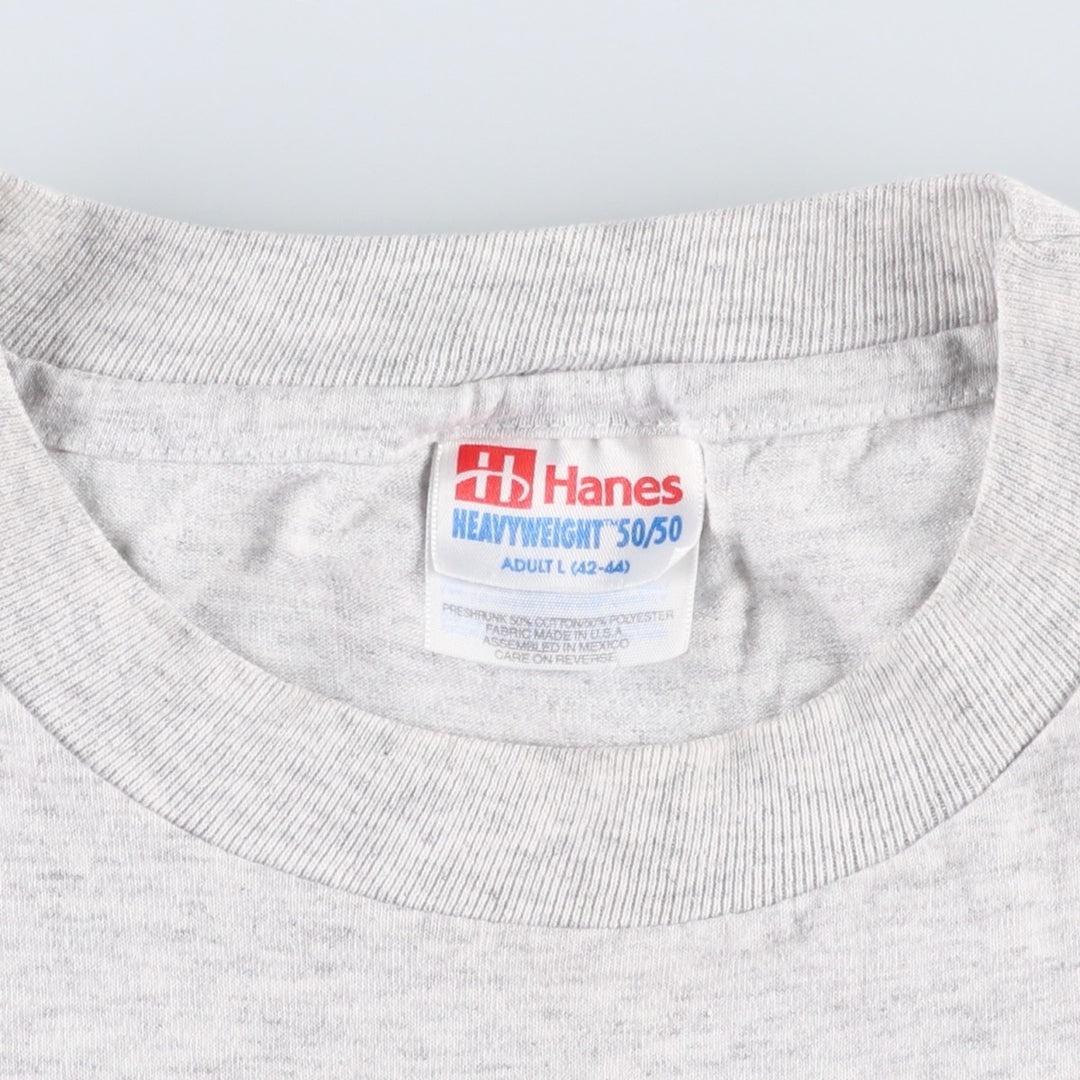 90'S Hanes CHILI COOK-OFF Print T-Shirt, Men's Size L (approx.), Vintage cotton gray type Vintage Second Hand