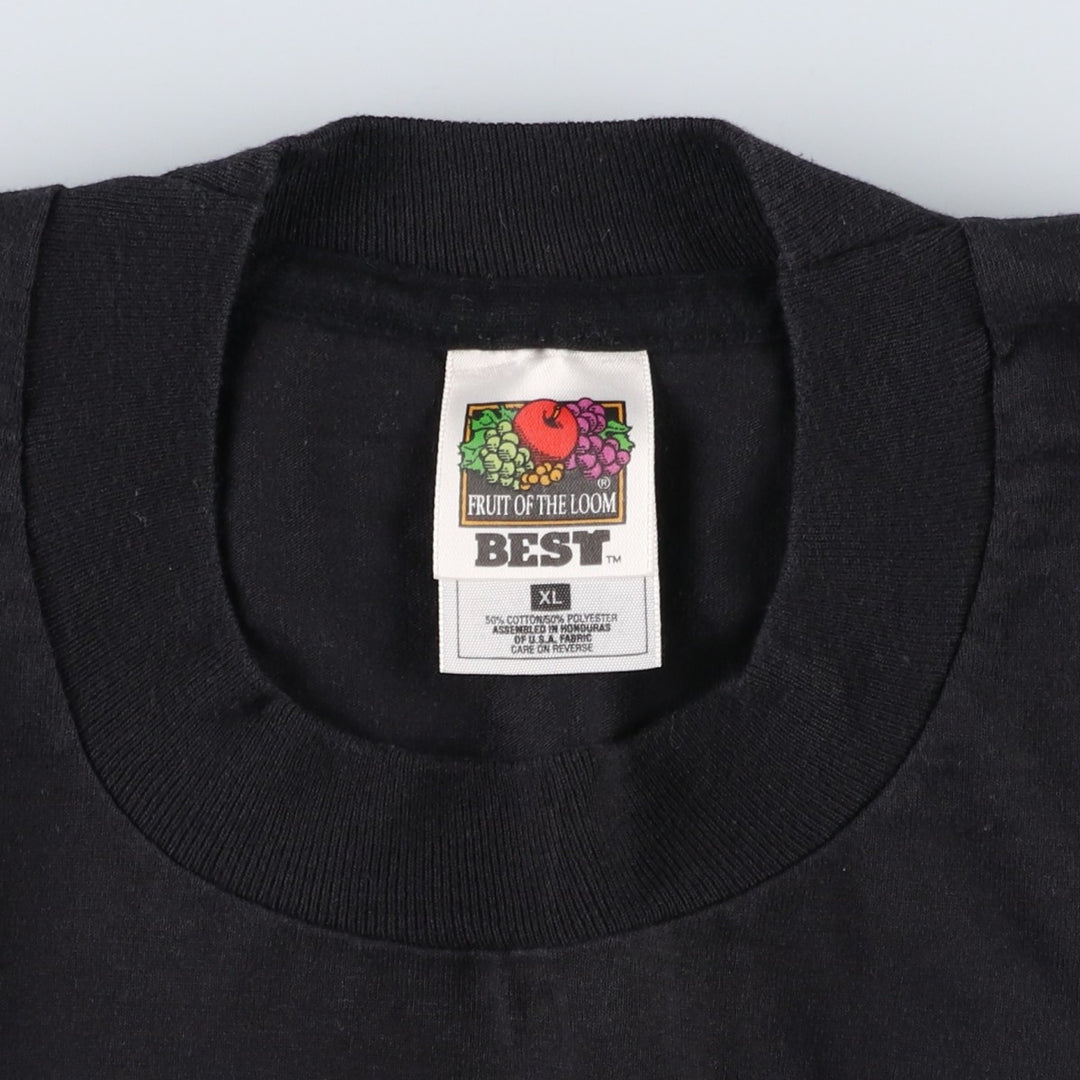 2000'S Fruit of the Loom Denim and Diamonds Print T-Shirt, Men's Size XL (approx.) cotton black type Vintage Second Hand