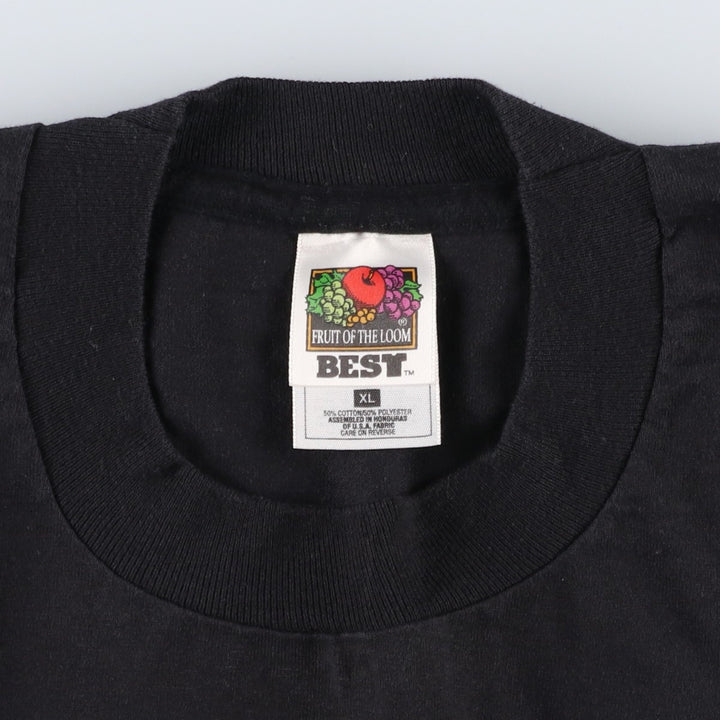 2000'S Fruit of the Loom Denim and Diamonds Print T-Shirt, Men's Size XL (approx.) cotton black type Vintage Second Hand