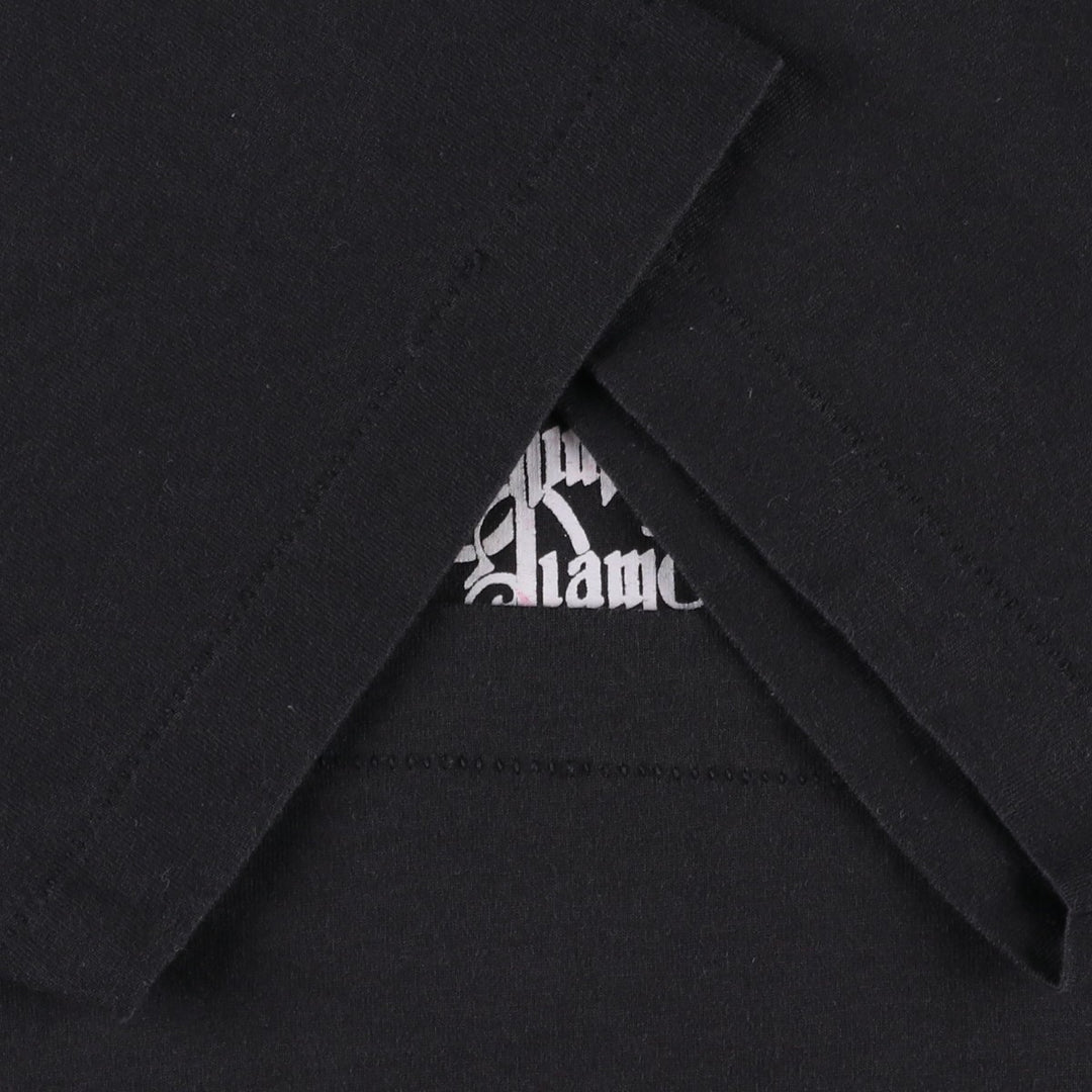 2000'S Fruit of the Loom Denim and Diamonds Print T-Shirt, Men's Size XL (approx.) cotton black type Vintage Second Hand