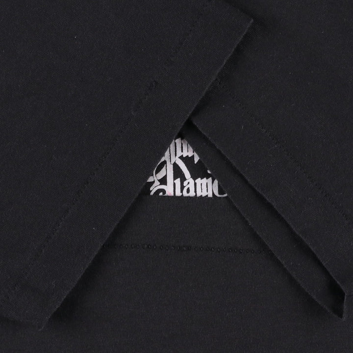 2000'S Fruit of the Loom Denim and Diamonds Print T-Shirt, Men's Size XL (approx.) cotton black type Vintage Second Hand