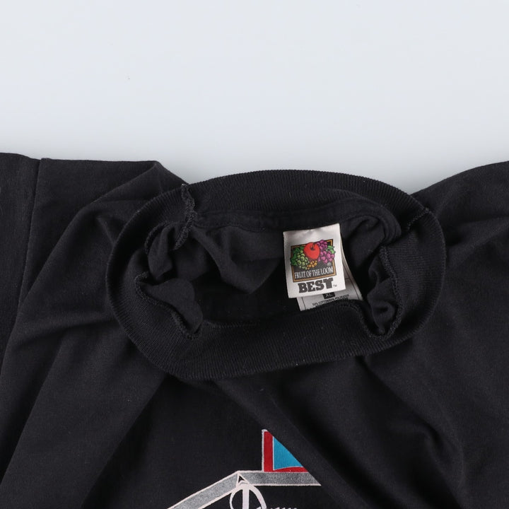 2000'S Fruit of the Loom Denim and Diamonds Print T-Shirt, Men's Size XL (approx.) cotton black type Vintage Second Hand