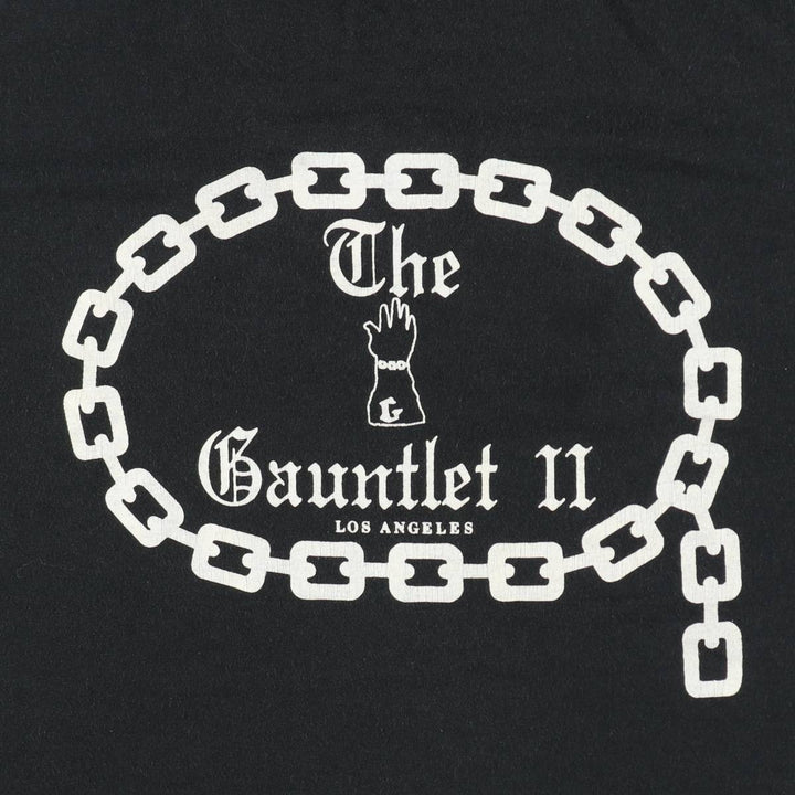 80s-90'S Jerzees The Gauntlet II Advertising T-Shirt, Made in USA, Men's XL equivalent, Vintage cotton black type Vintage Second Hand