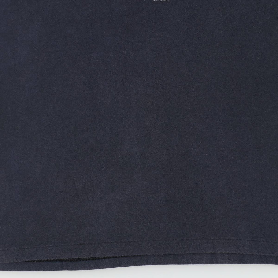 Vintage 1980'S Hanes Fifty-Fifty Blue Tag Print T-Shirt, Made in USA, Men's XL cotton black type Vintage Second Hand
