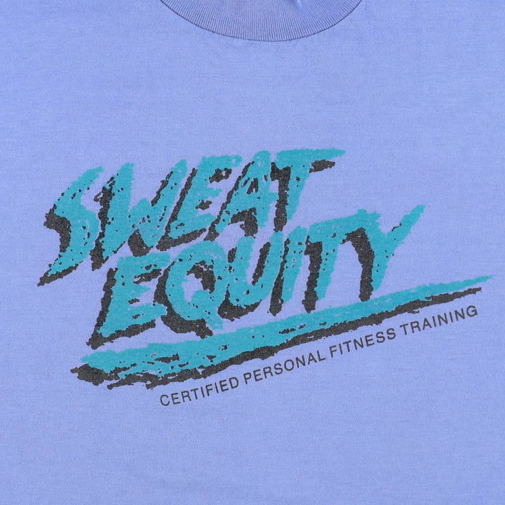 90'S Fruit of the Loom printed T-shirt, made in the USA, men's XL size, vintage cotton blue type Vintage Second Hand