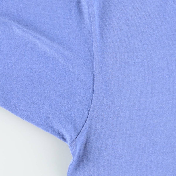 90'S Fruit of the Loom printed T-shirt, made in the USA, men's XL size, vintage cotton blue type Vintage Second Hand