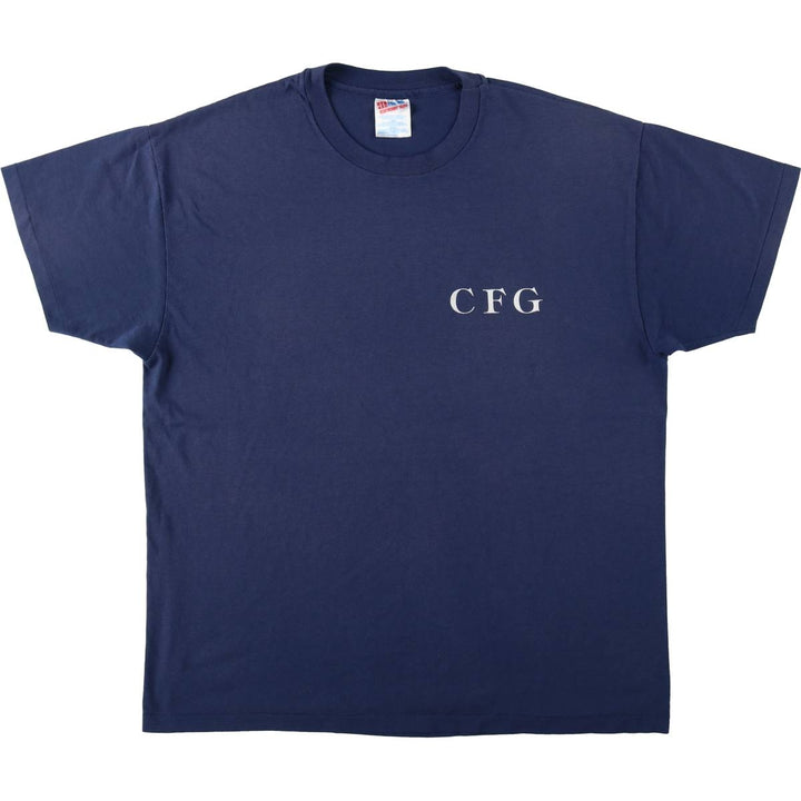 90'S Hanes HEAVYWEIGHT 50 cotton navy blue type Vintage Second Hand