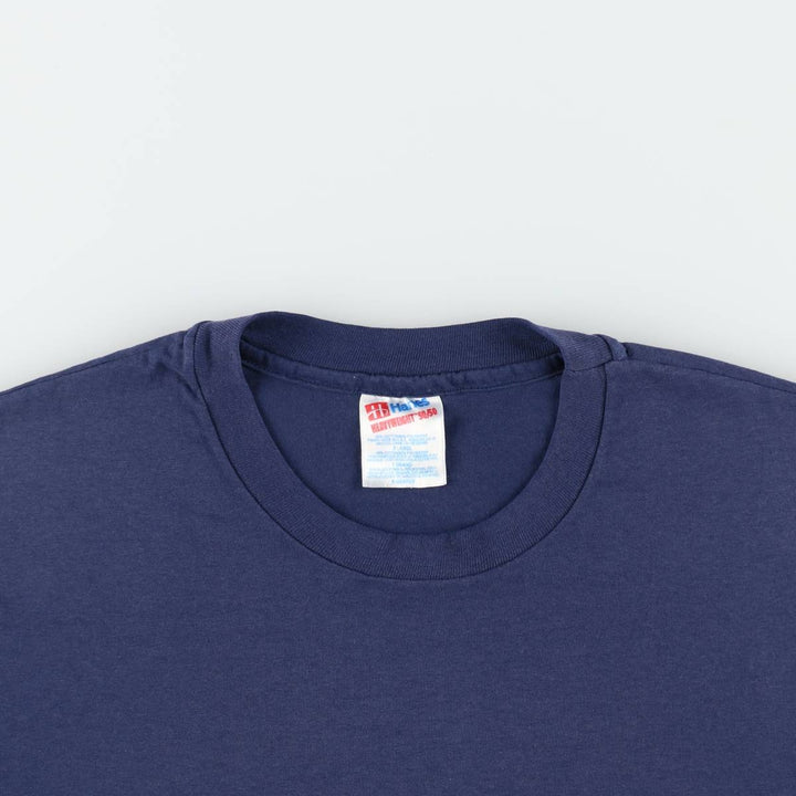 90'S Hanes HEAVYWEIGHT 50 cotton navy blue type Vintage Second Hand