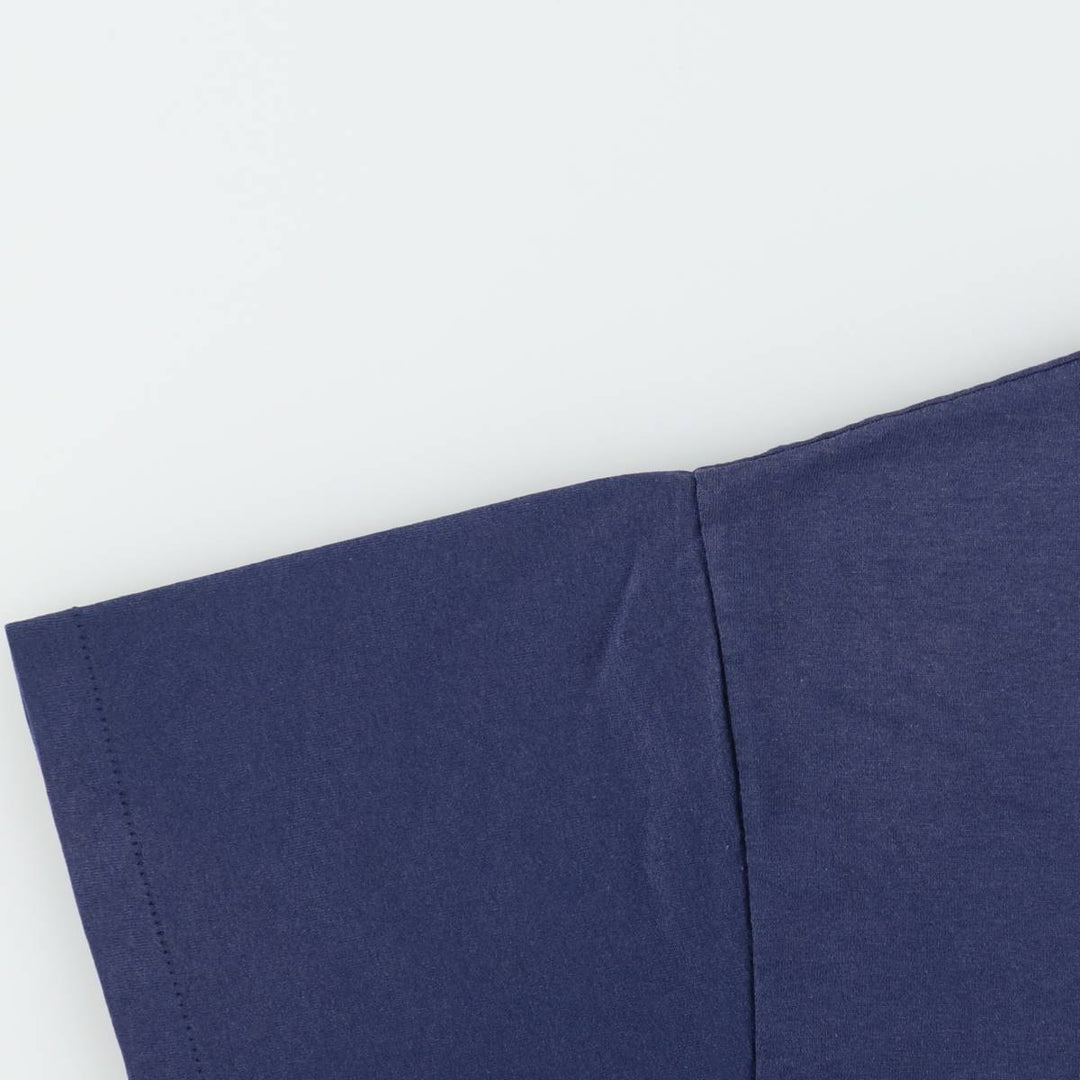 90'S Hanes HEAVYWEIGHT 50 cotton navy blue type Vintage Second Hand