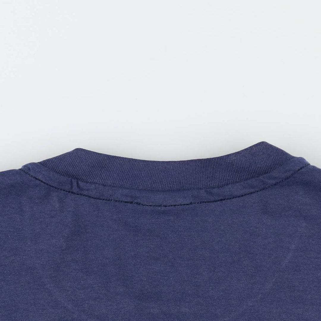 90'S Hanes HEAVYWEIGHT 50 cotton navy blue type Vintage Second Hand