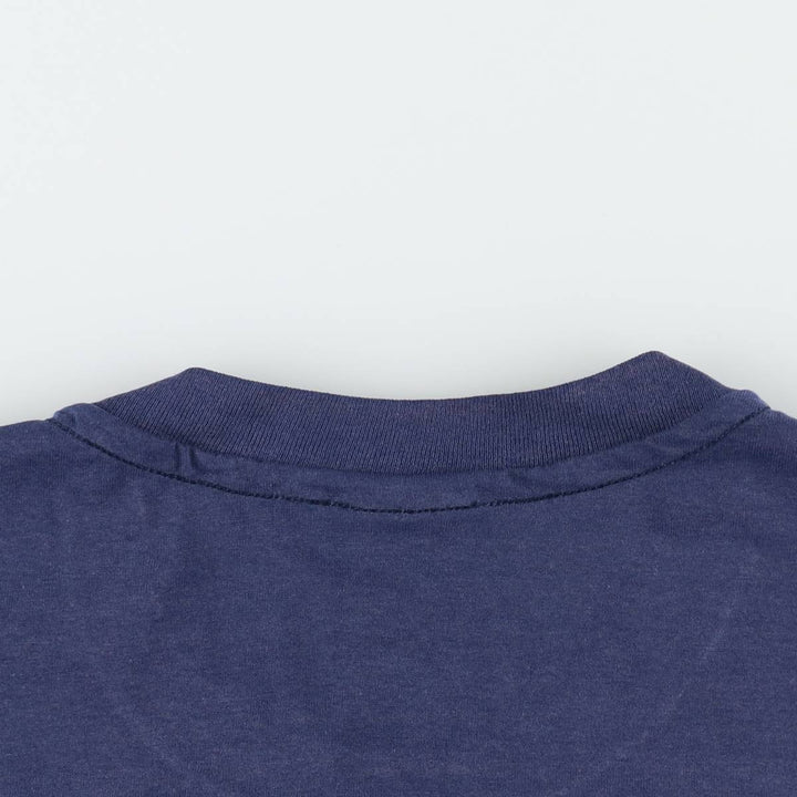 90'S Hanes HEAVYWEIGHT 50 cotton navy blue type Vintage Second Hand