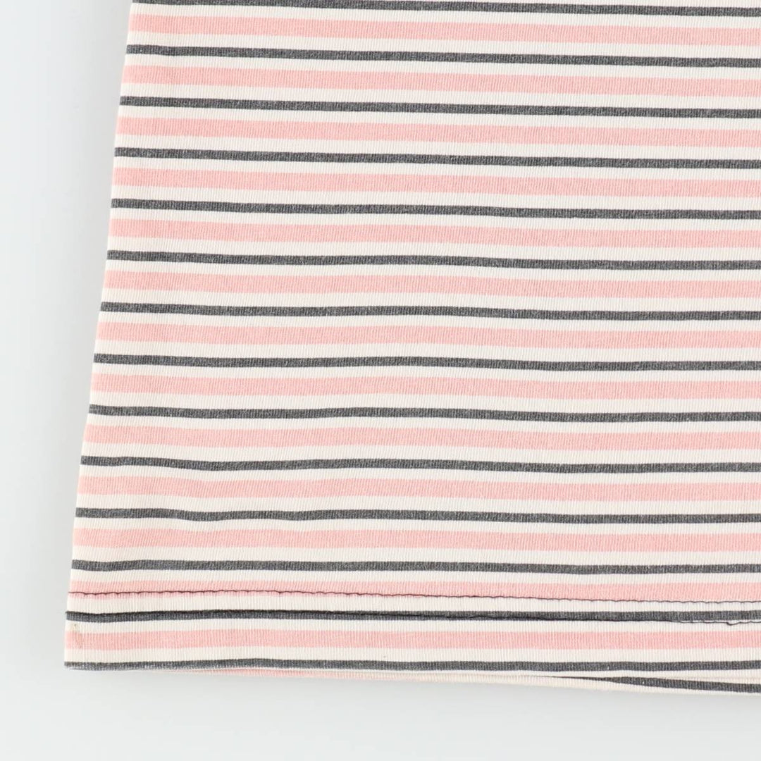 90s-00'S Multi-striped T-shirt, Men's XL size unclear pink type Vintage Second Hand