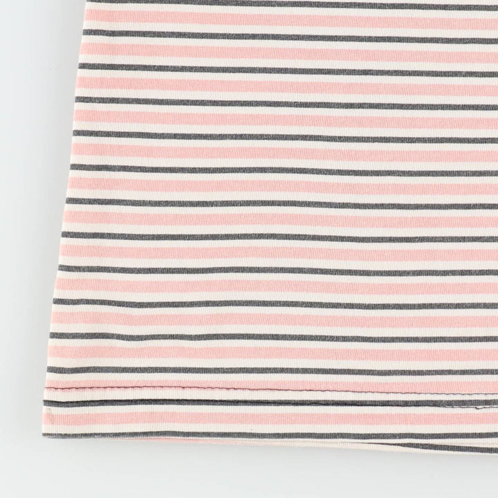 90s-00'S Multi-striped T-shirt, Men's XL size unclear pink type Vintage Second Hand