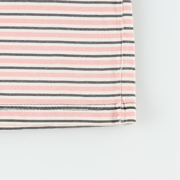 90s-00'S Multi-striped T-shirt, Men's XL size unclear pink type Vintage Second Hand