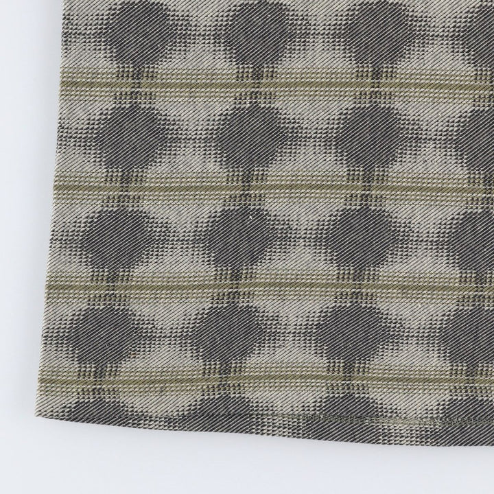 TOTALE all-over print jacquard T-shirt, made in USA, men's size M equivalent, vintage. cotton Khaki type Vintage Second Hand