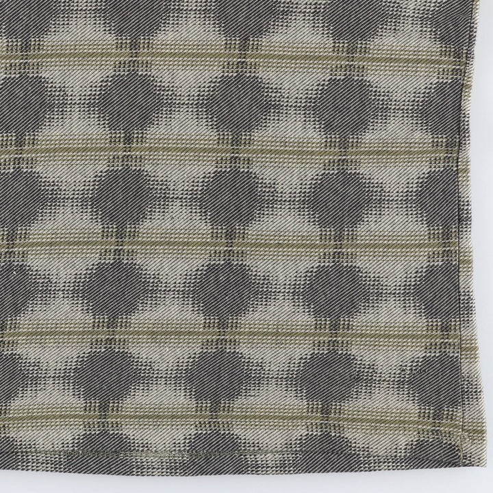 TOTALE all-over print jacquard T-shirt, made in USA, men's size M equivalent, vintage. cotton Khaki type Vintage Second Hand