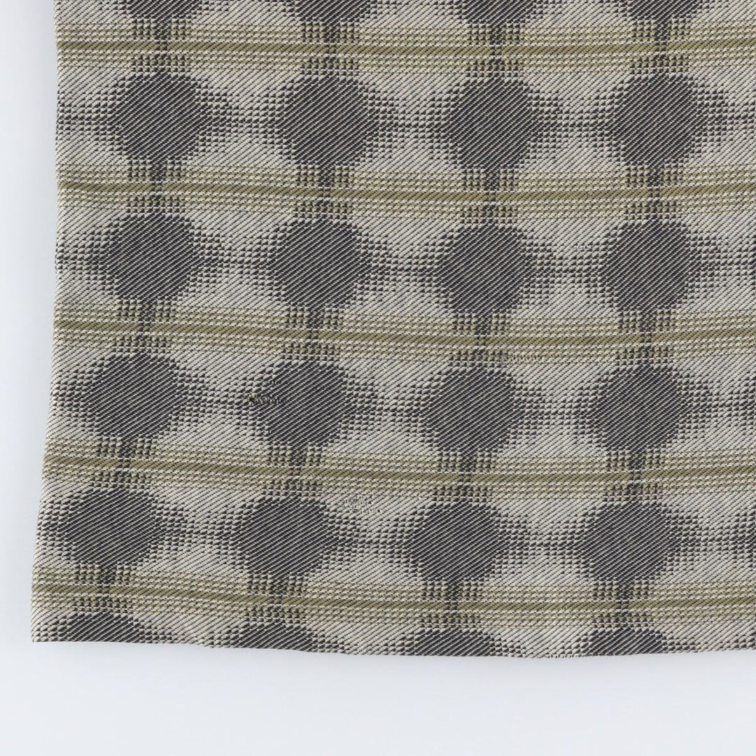 TOTALE all-over print jacquard T-shirt, made in USA, men's size M equivalent, vintage. cotton Khaki type Vintage Second Hand