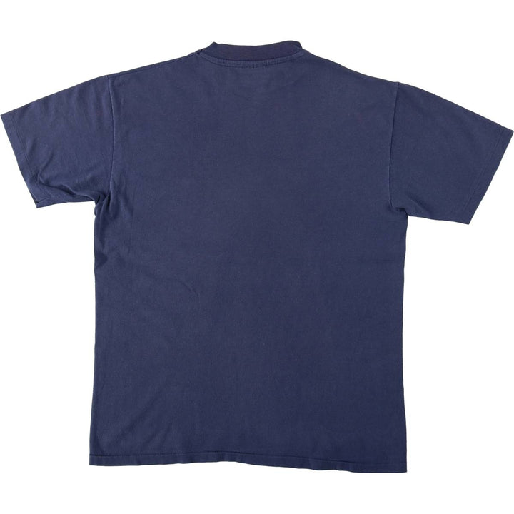 80'S Hanes BEEFY-T This Old House TV Show Print T-Shirt, Made in USA, Men's Size L (approx.), Vintage cotton navy blue type Vintage Second Hand