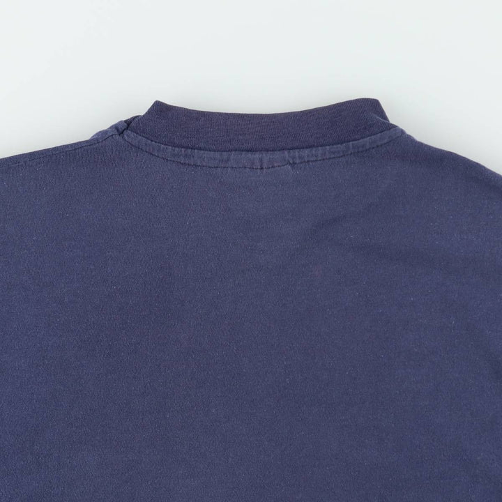 80'S Hanes BEEFY-T This Old House TV Show Print T-Shirt, Made in USA, Men's Size L (approx.), Vintage cotton navy blue type Vintage Second Hand
