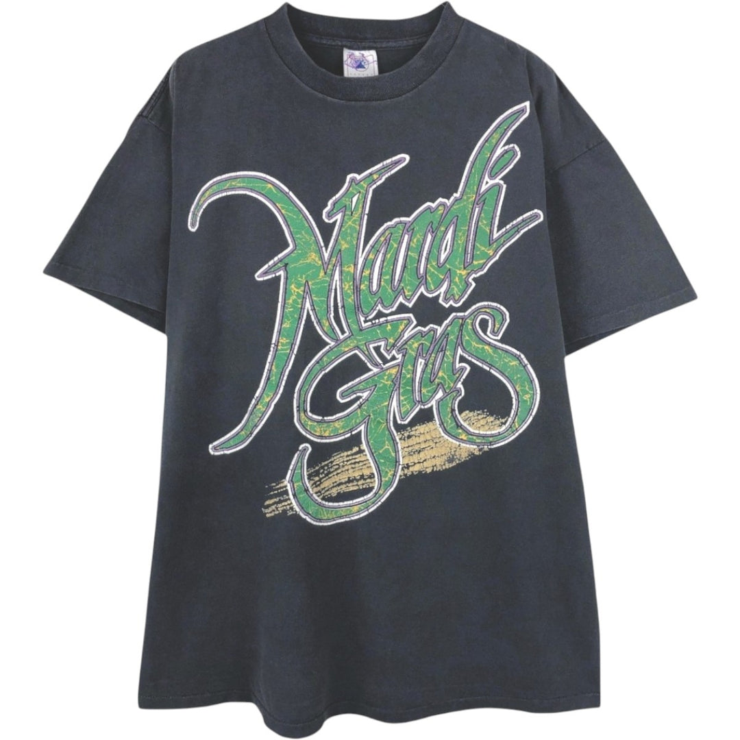 Vintage 90'S Delta DELTA Printed T-shirt, Made in USA, Men's XL cotton black type Vintage Second Hand