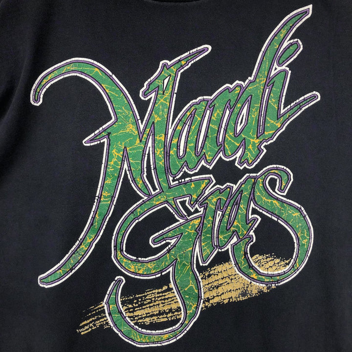 Vintage 90'S Delta DELTA Printed T-shirt, Made in USA, Men's XL cotton black type Vintage Second Hand