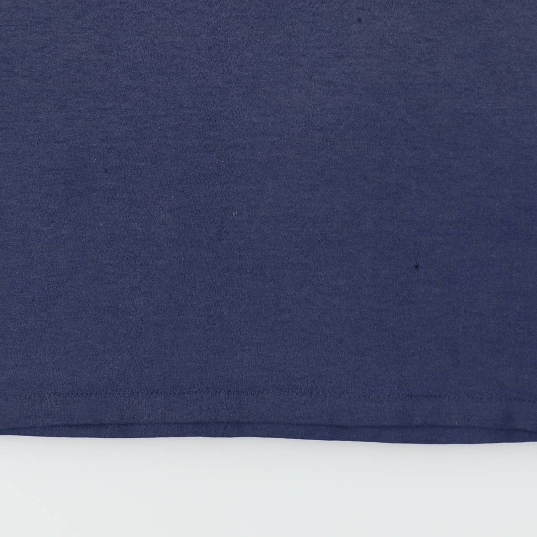 90'S ONEITA Printed T-shirt, Men's L size, Vintage cotton navy blue type Vintage Second Hand