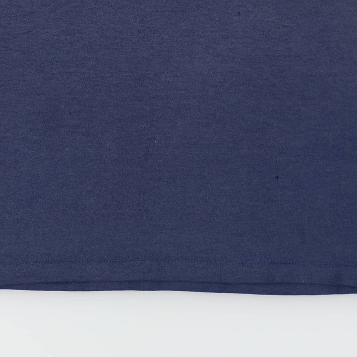 90'S ONEITA Printed T-shirt, Men's L size, Vintage cotton navy blue type Vintage Second Hand