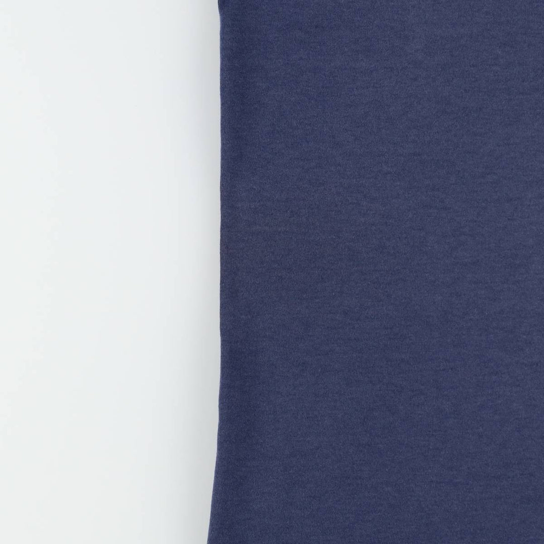 90'S ONEITA Printed T-shirt, Men's L size, Vintage cotton navy blue type Vintage Second Hand