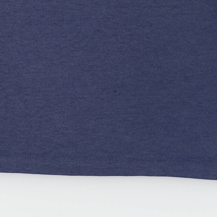 90'S ONEITA Printed T-shirt, Men's L size, Vintage cotton navy blue type Vintage Second Hand