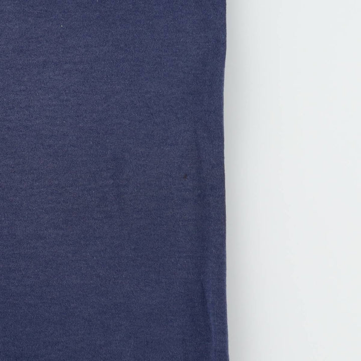 90'S ONEITA Printed T-shirt, Men's L size, Vintage cotton navy blue type Vintage Second Hand