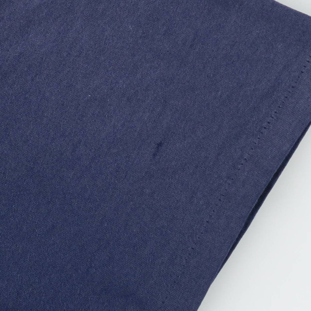 90'S ONEITA Printed T-shirt, Men's L size, Vintage cotton navy blue type Vintage Second Hand