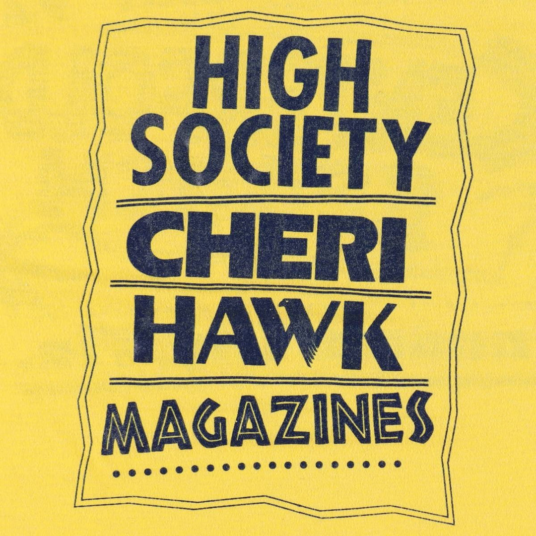 90'S Screen Stars printed T-shirt, made in USA, men's size XL (approx.) cotton yellow type Vintage Second Hand