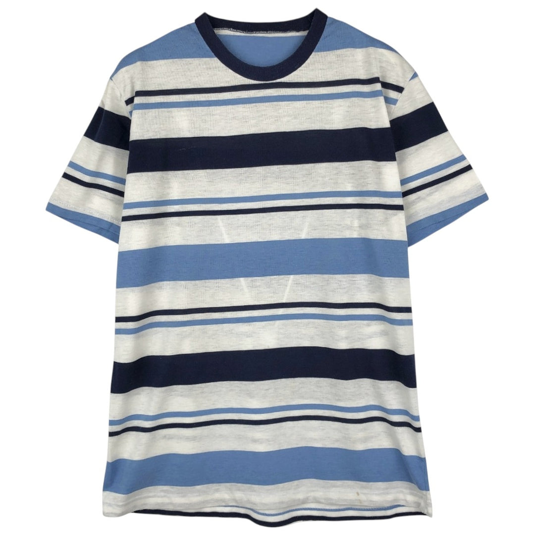 ~90'S Multi-stripe Striped T-shirt, Men's Size S (approx.), Vintage unclear white type Vintage Second Hand