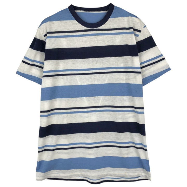 ~90'S Multi-stripe Striped T-shirt, Men's Size S (approx.), Vintage unclear white type Vintage Second Hand
