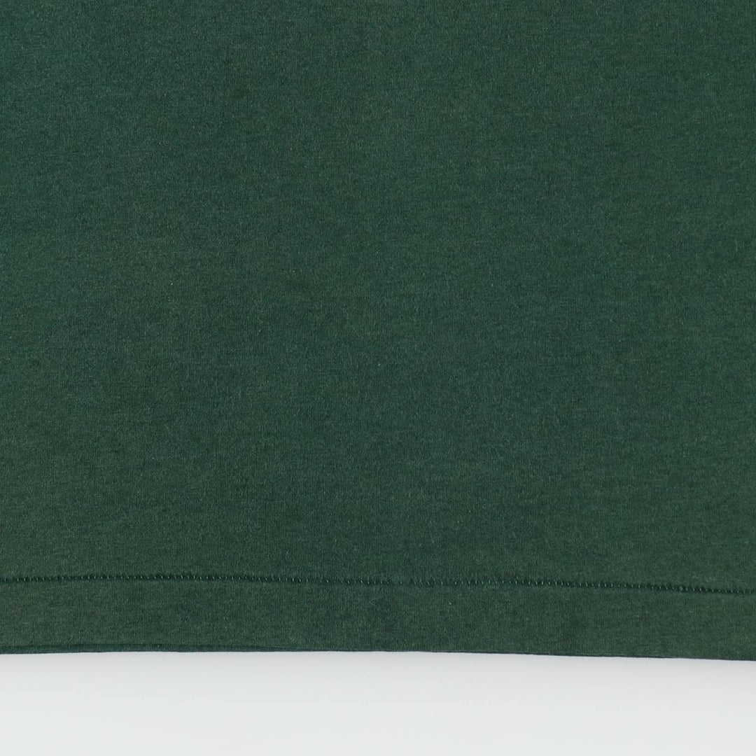 90'S Fruit of the Loom printed T-shirt, made in the USA, men's size L, vintage cotton dark green Vintage Second Hand