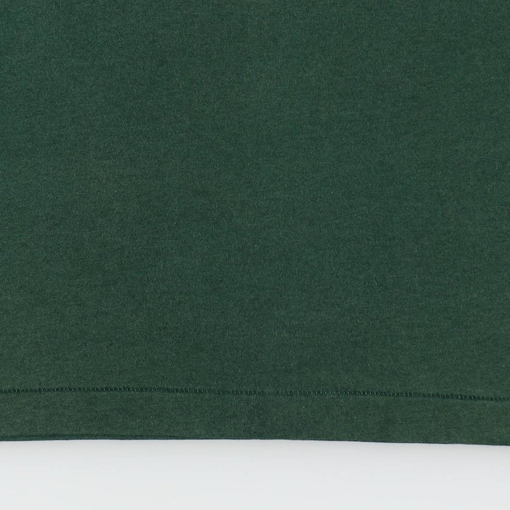 90'S Fruit of the Loom printed T-shirt, made in the USA, men's size L, vintage cotton dark green Vintage Second Hand
