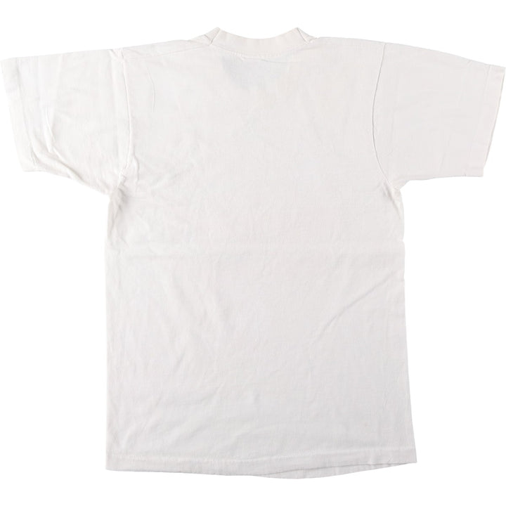 90'S Fruit of the Loom printed T-shirt, made in the USA, men's size M, vintage cotton white type Vintage Second Hand